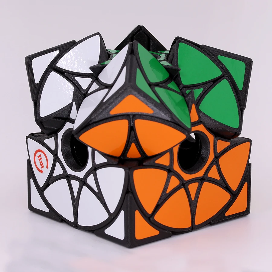 fs limCube Void Star Wheel Magic Cube 3D Printing New Arrival Magic Cubo Magico Starry Sky Cross Shaped Hollow Difficult Games