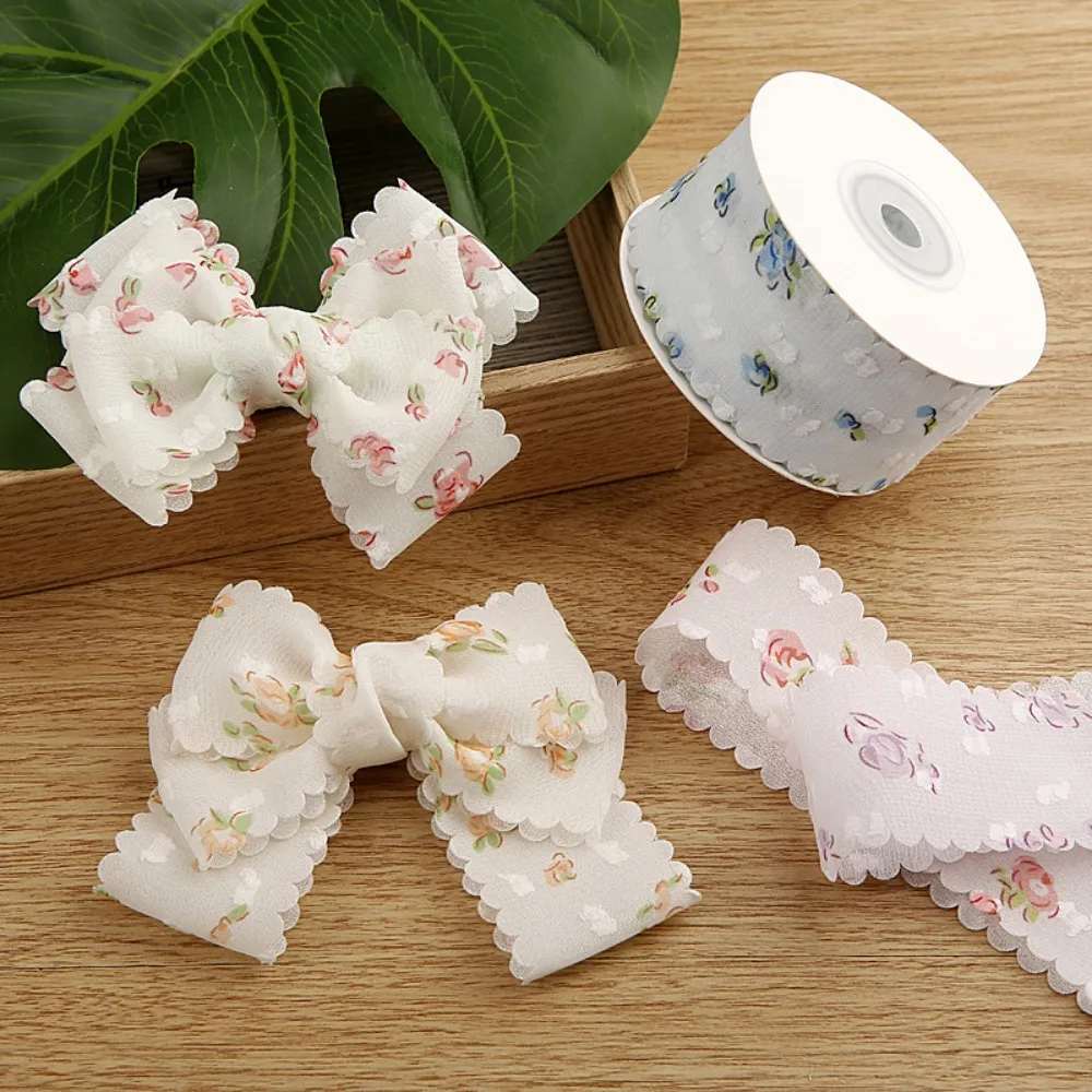 Lace Trim Double Velvet New Diy Handmade Print Ribbon Hair Flower Sewing Accessories