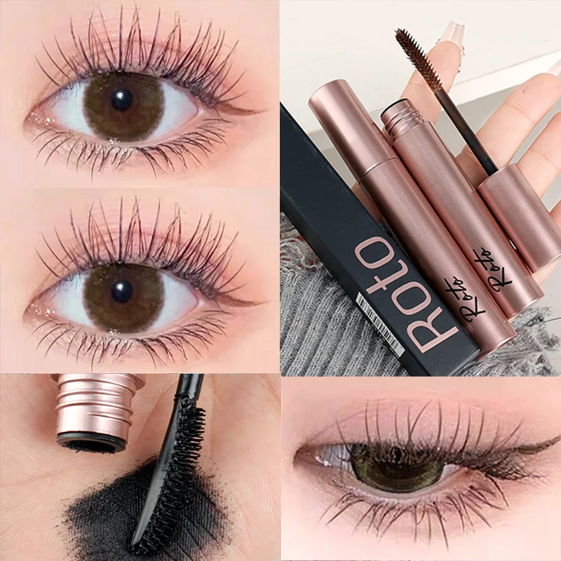 Mascara brun et noir, allongement naturel des cils, volume extra, imperméable, séchage rapide, tête de brosse ultra-fine, maquillage