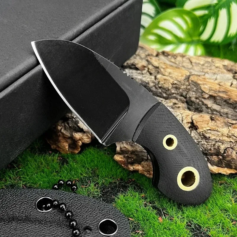 

New boker Fixed Blade Knife with Sheath 8Cr13 Steel Blade G10 Handle Daily at home Unboxing outdoor bushcraft tactical knife