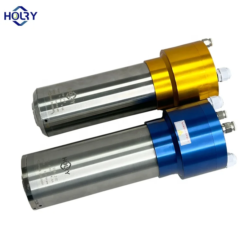 

HOLRY built-in Spindle Motors Water cooled 2.2kw ISO20 24000RPM cnc router ATC spindle motor for metal milling