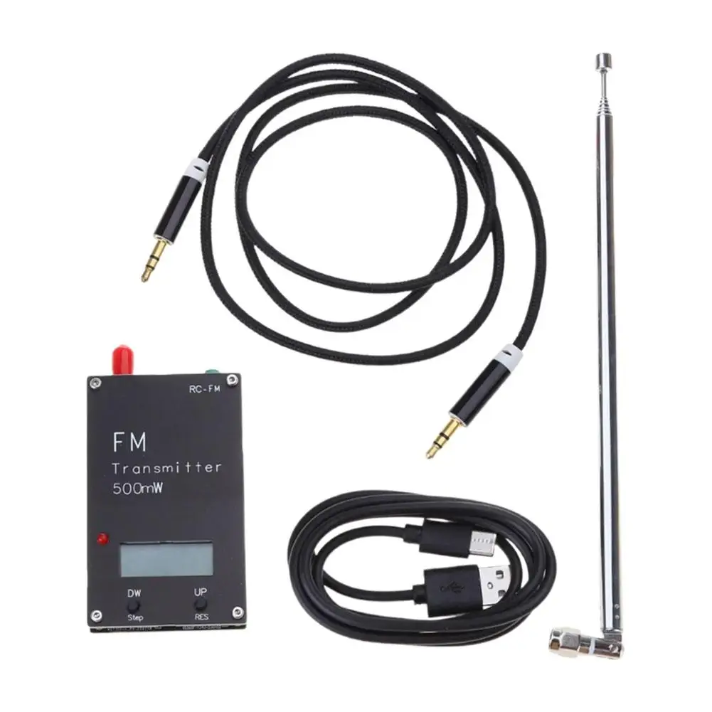 2KM 0.5W FM Transmitter LED Digital Display Audio Stereo Transmits FM Radio Transmitter FOR DSP Broadcast Campus Radio Station