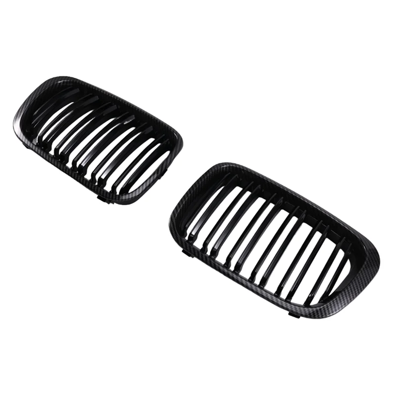 

Fit Carbon Fiber Front Kidney Grille For BMW E46 1998-2001 4D 325I 328I 330I Car Accessories