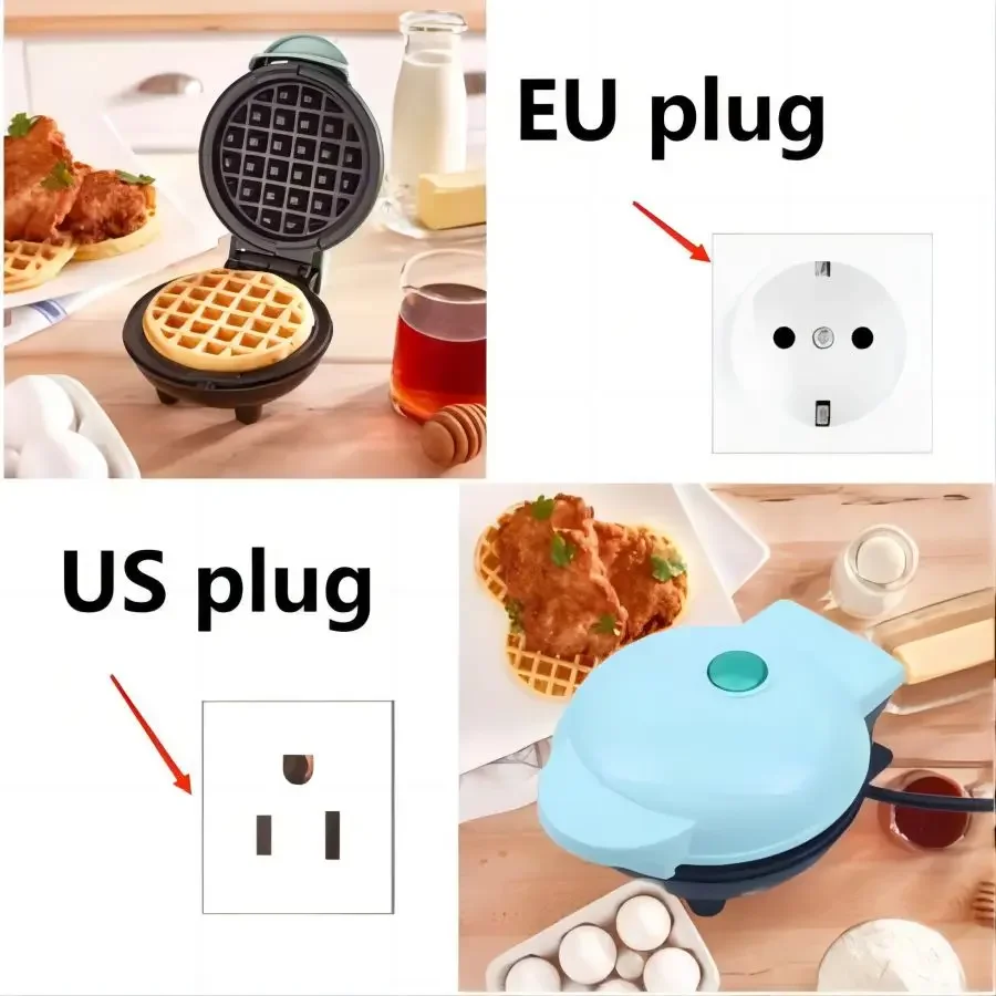 Mini máquina multifuncional para hacer pasteles, sándwiches y gofres, máquina de cocina para desayuno, máquina para hacer postres, tostadora, utensilios de cocina