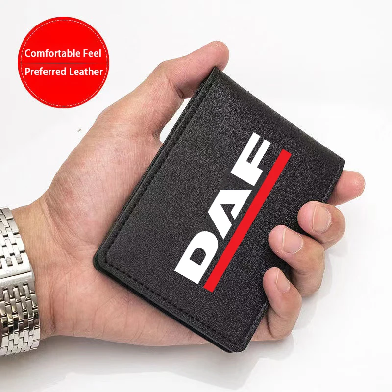 Driver License Holder Leather Card Bag Credit Card Wallet For DAF XF 95 105 CF LF VAN 106xf 105 cf85 Truck lf Van Car Accessorie