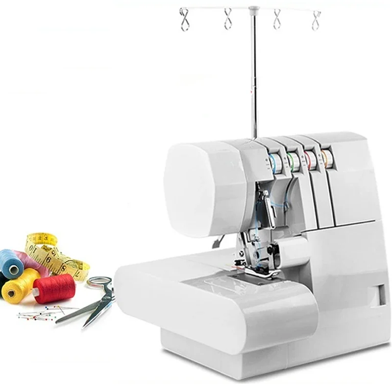 Desktop Overlock Sewing Machine Electric Four-Thread Three-Thread Overlock Machine 220V