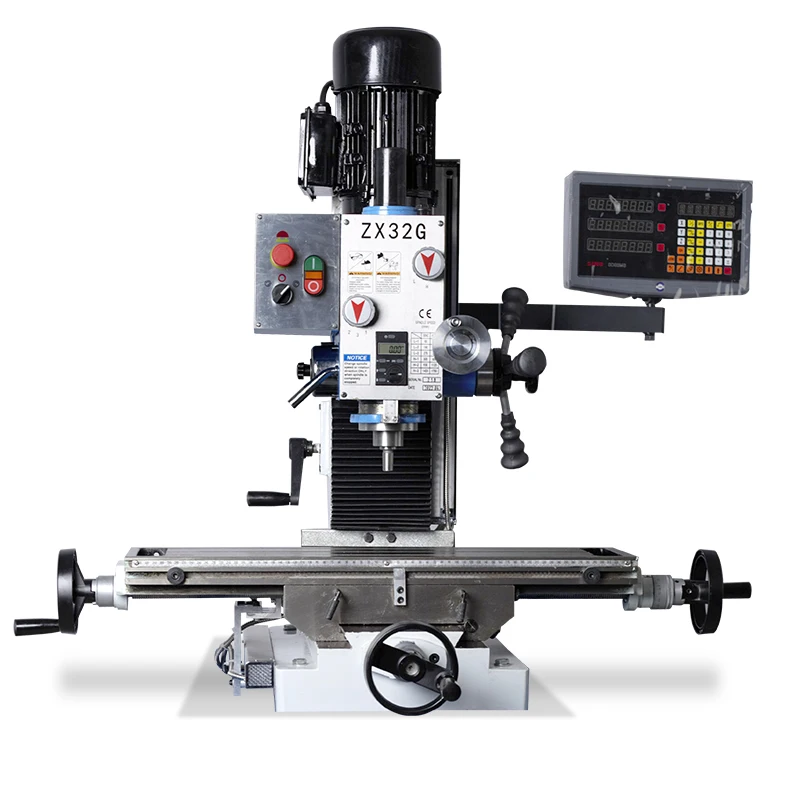 ZX32G Benchtop Drilling and Milling Machine, Metal Processing Drilling Machine Pure Copper Motor High Precision Thread - Image 3