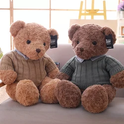 Oyuncak ayı peluş 50cm 75cm 110cm büyük Boy dolması hayvan ayı yumuşak bebek için doğum günü hediyesi Boy çocuk oyuncakları