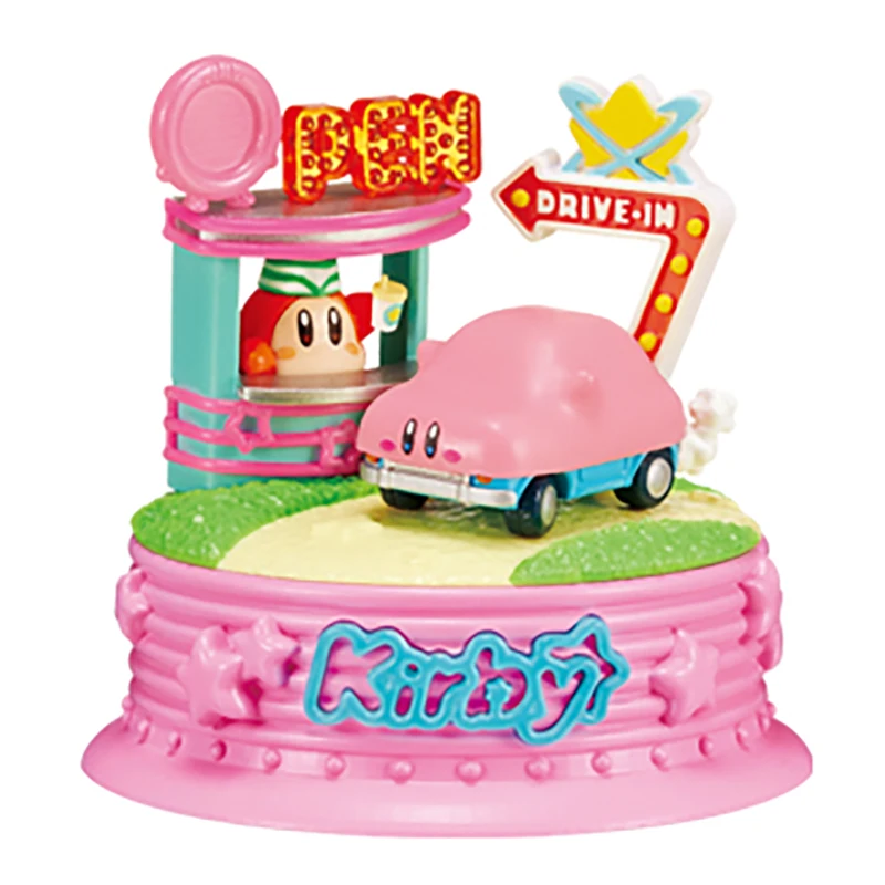 Rement Original Kirby ใน Pop City อาเขต Kirby รถสวนสนุก Gashapon กล่องตาบอดของเล่นเครื่องประดับของขวัญสําหรับเด็ก