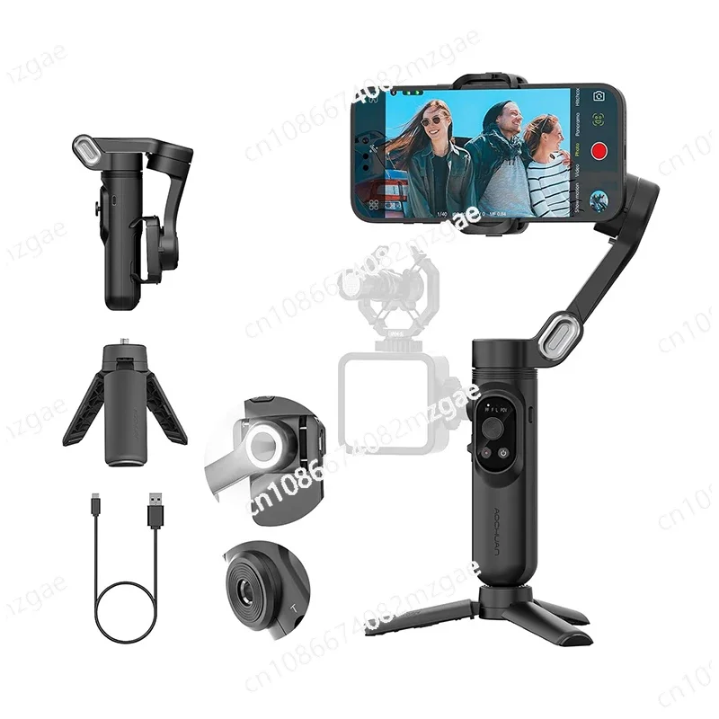 Smart X Dual-position Gimbal Mobile Phone Stabilizer 3-axis Handheld Anti-shake Video VLOG Balance Selfie Stand