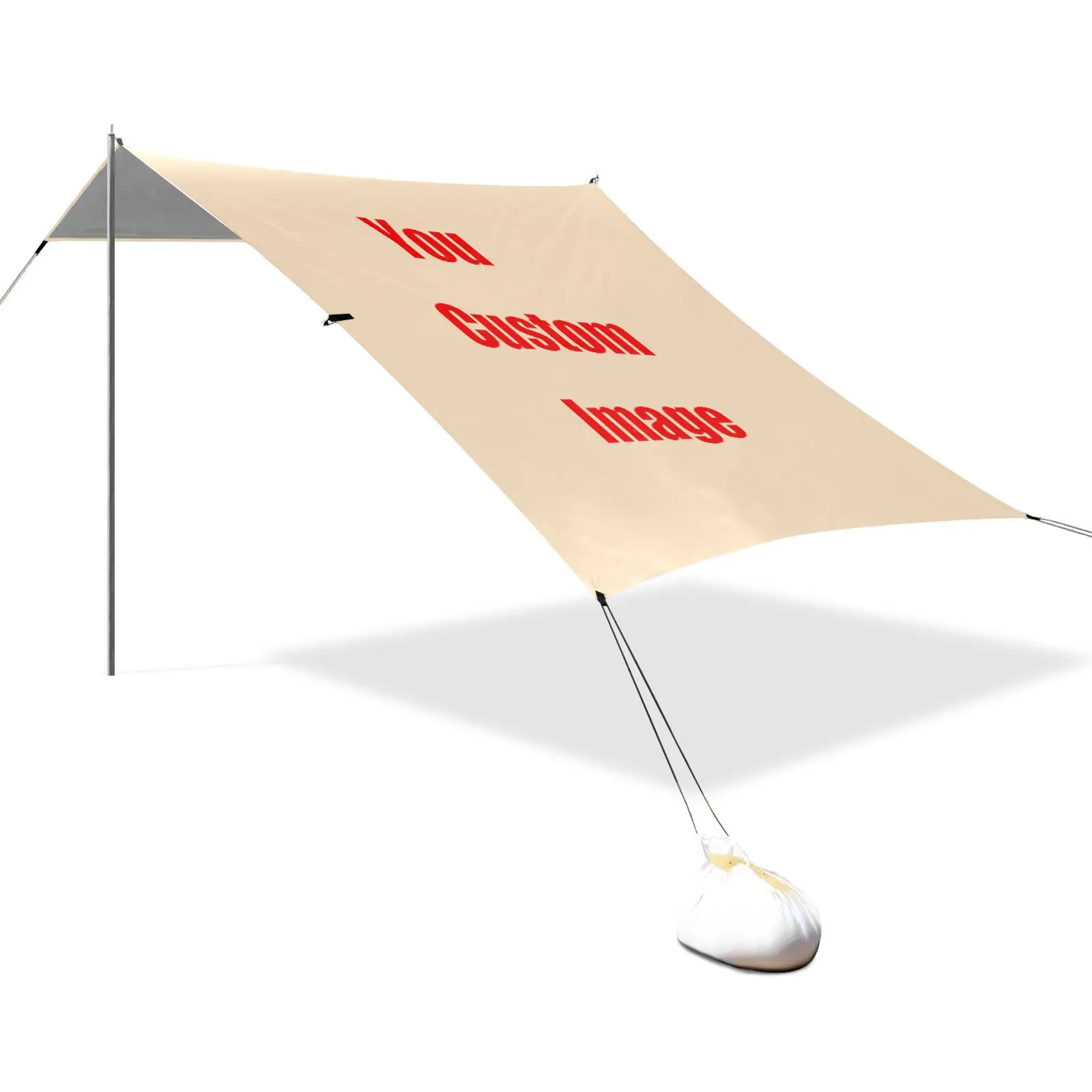 Beach Canopy Waterproof Tent Tarp Survival Tent Outdoor Camping Tactical Sun Shelter280x320cm Lightweight Sunshade Awning custom