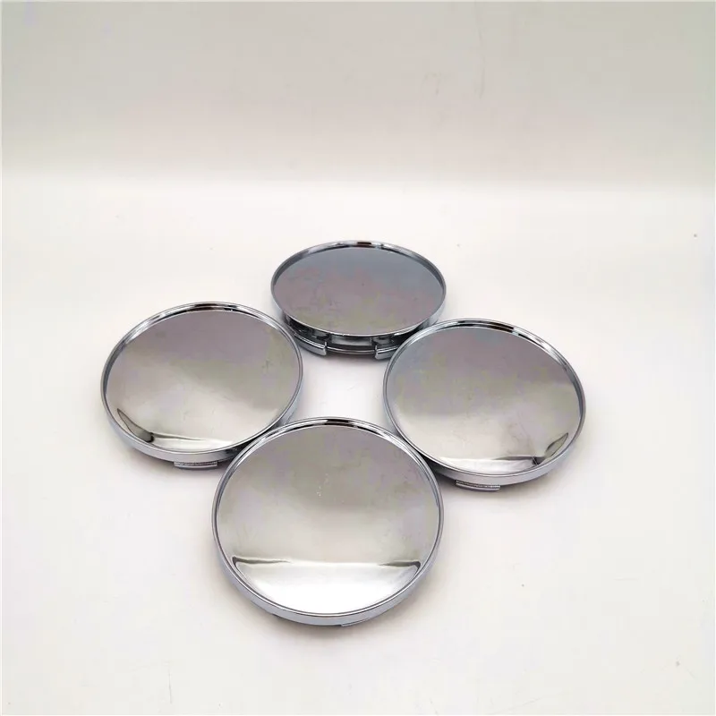 

4Pcs/Set Universal Chrome Silver Car Wheel Center Hub Caps Covers No Logo Useful