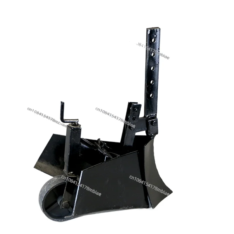 

Micro tiller large furrow plow with adjustable wheel trenching accessories