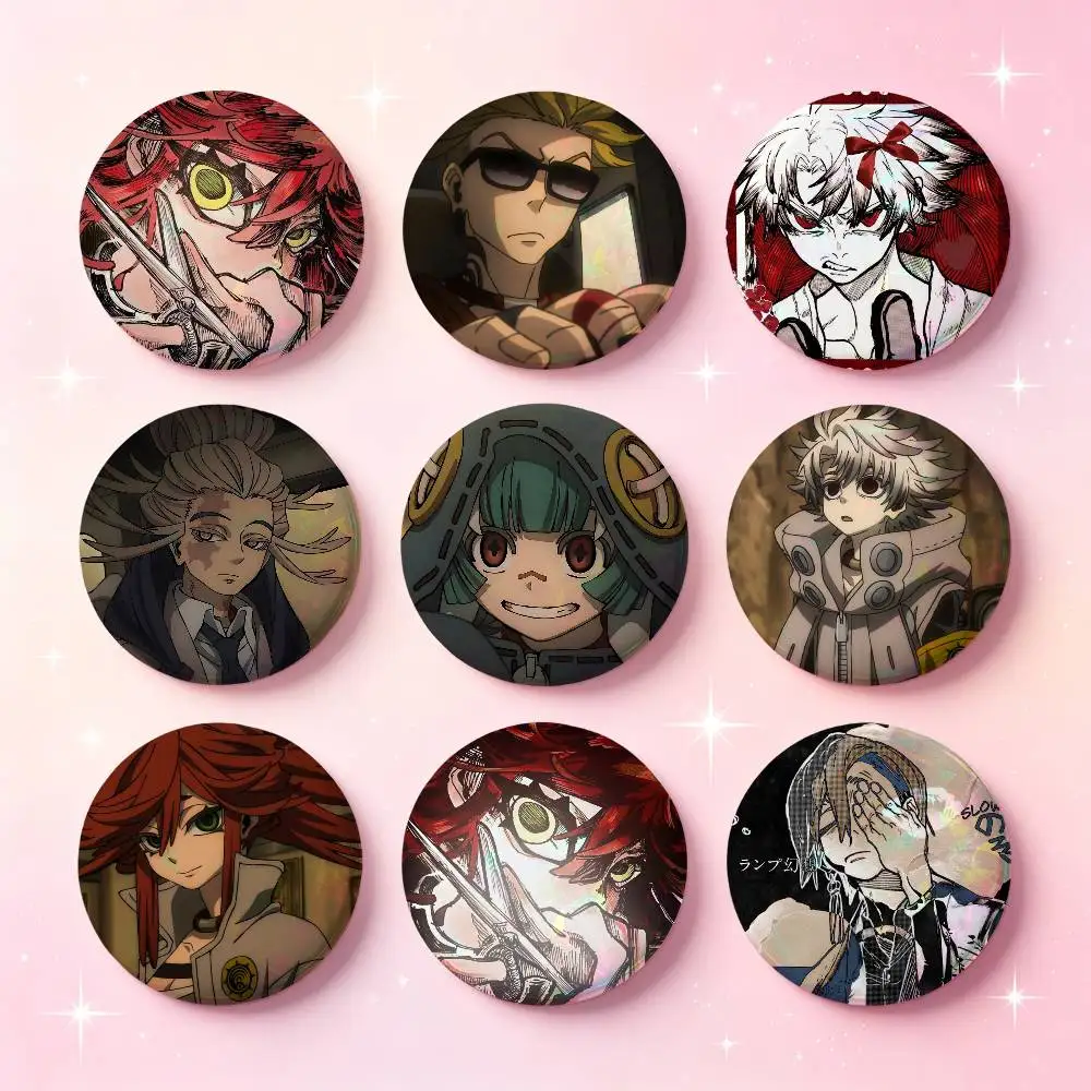 Anime Gachiakuta Riyo Reaper Badges 25 32 44 58 75 Mm Round Cosplay Pin Bag Decor Fans Collect Friends Gifts Brooch Souvenir