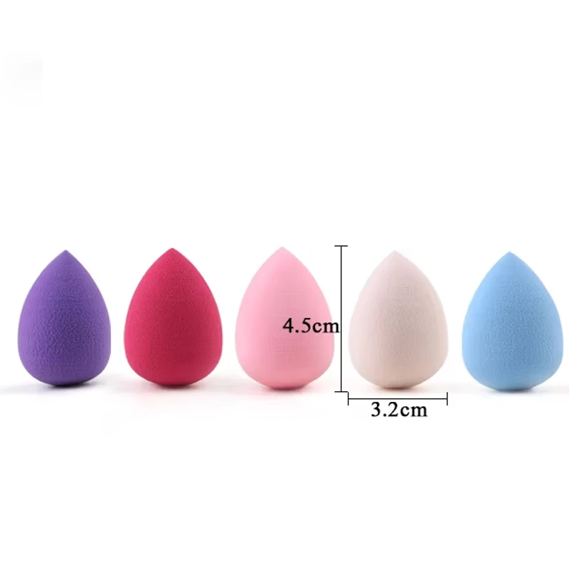 Esponjas de maquillaje con forma de gota de agua, esponja para polvos de tamaño mediano, juego de huevos de belleza húmeda y seca, corrector de maquillaje, herramientas de maquillaje cosmético, 20/50 Uds.