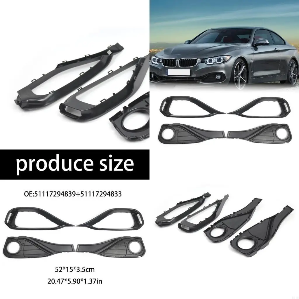 

Automotive Accessory for F32 F33 F36 2014-2020 Fog Lamp Frame Grille 51117294839 51117294833 Fog Light Bezel Grill Cover H9EE
