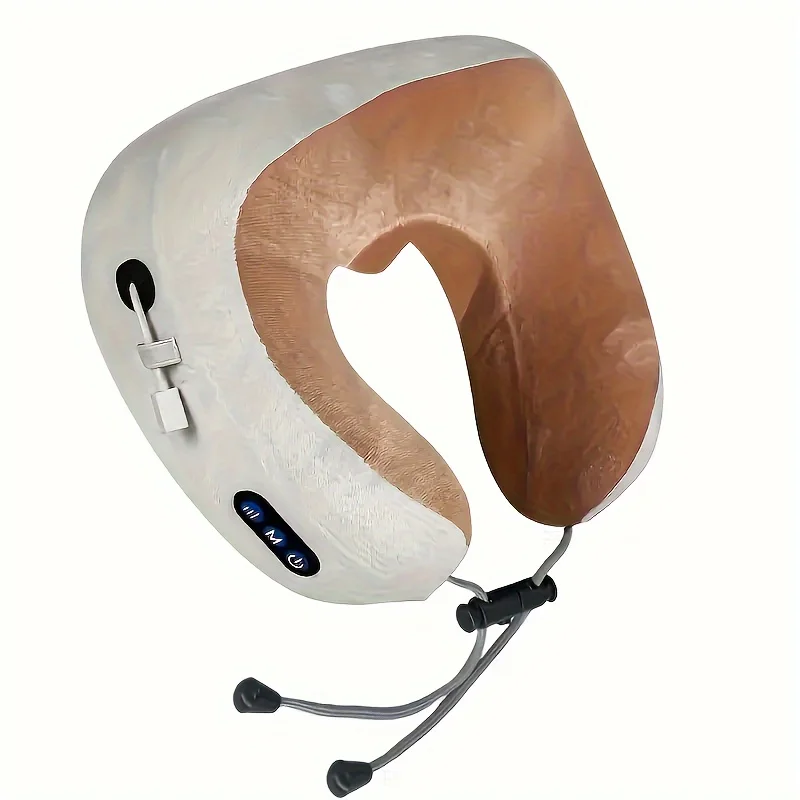 

Heated Neck Massage Pillow - U-Shaped, Deep Kneading with Memory Foam for Travel & Use, Relaxing Heat , Durable Design - Ideal