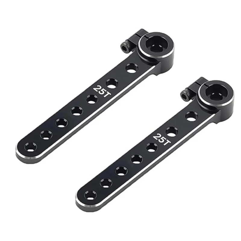 Bocina de brazo de extensión de dirección de aleación de aluminio 25T para piezas de unidades de Servo sobre orugas de barco de coche RC