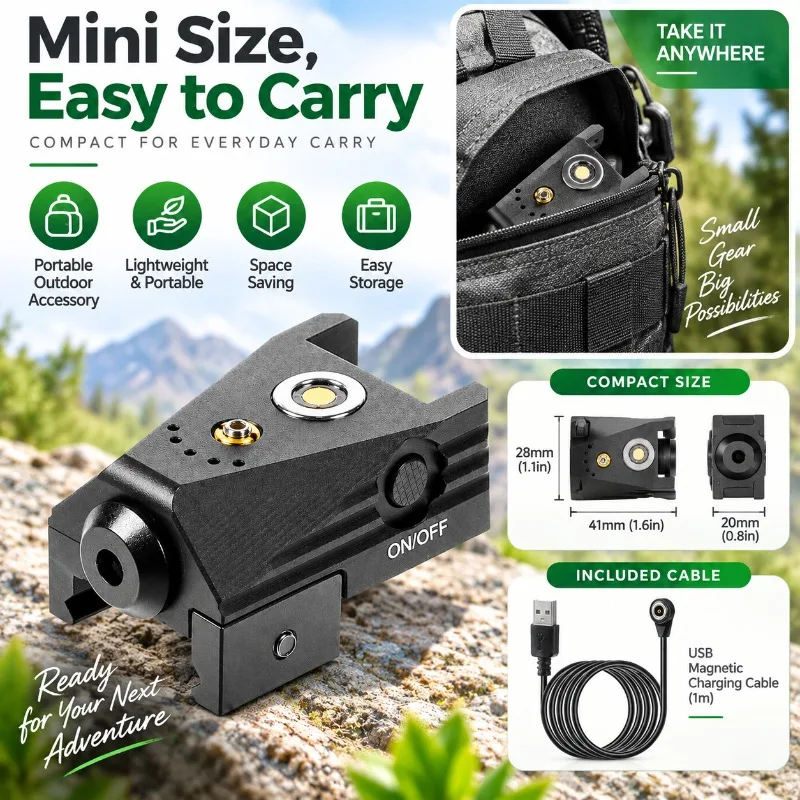Magnetic Charging Alignment Locator Aluminum Alloy Positioning Tool with 20mm Rail Mount