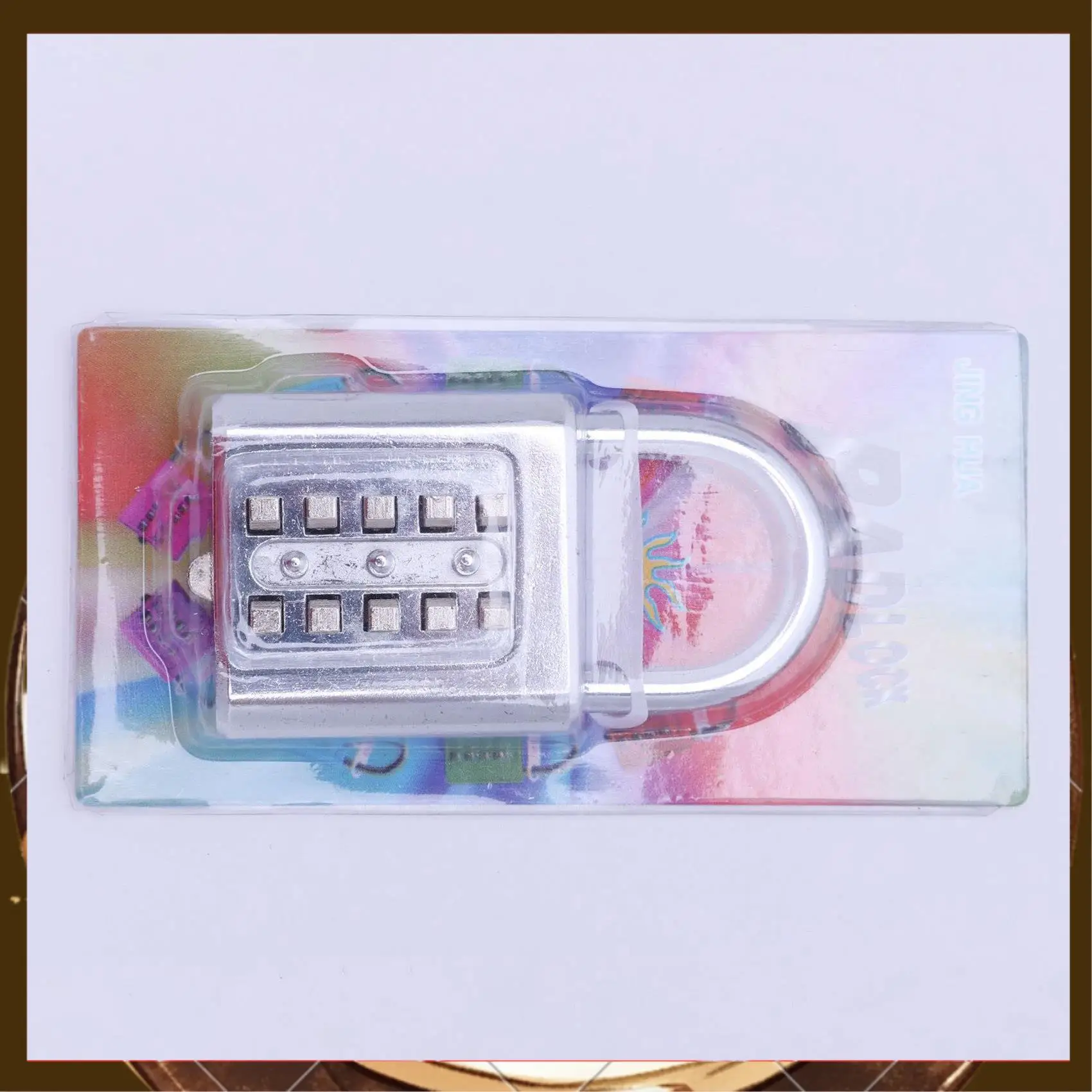 

2X Anti-Theft Button Combination Padlock Digit Push Password Lock Zinc Alloy Security Lock Suitcase Luggage Coded Lock-T88C