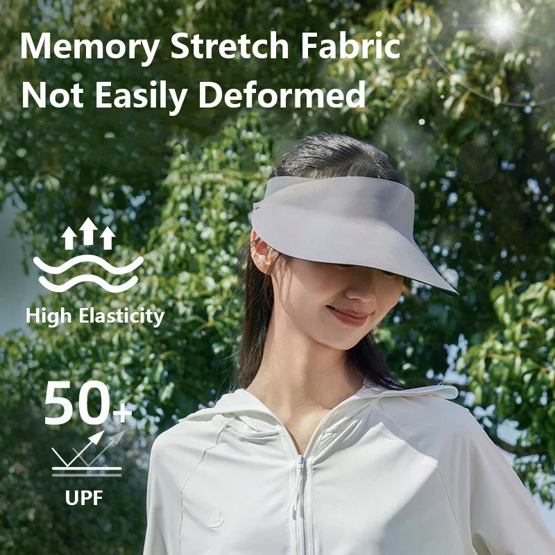 New Foldable Seamless Wide Visor Brim Hat Quick-dry Anti UV Sun Protection Hat Nylon Hat Non-marking Sun Cap Women Summer Gift