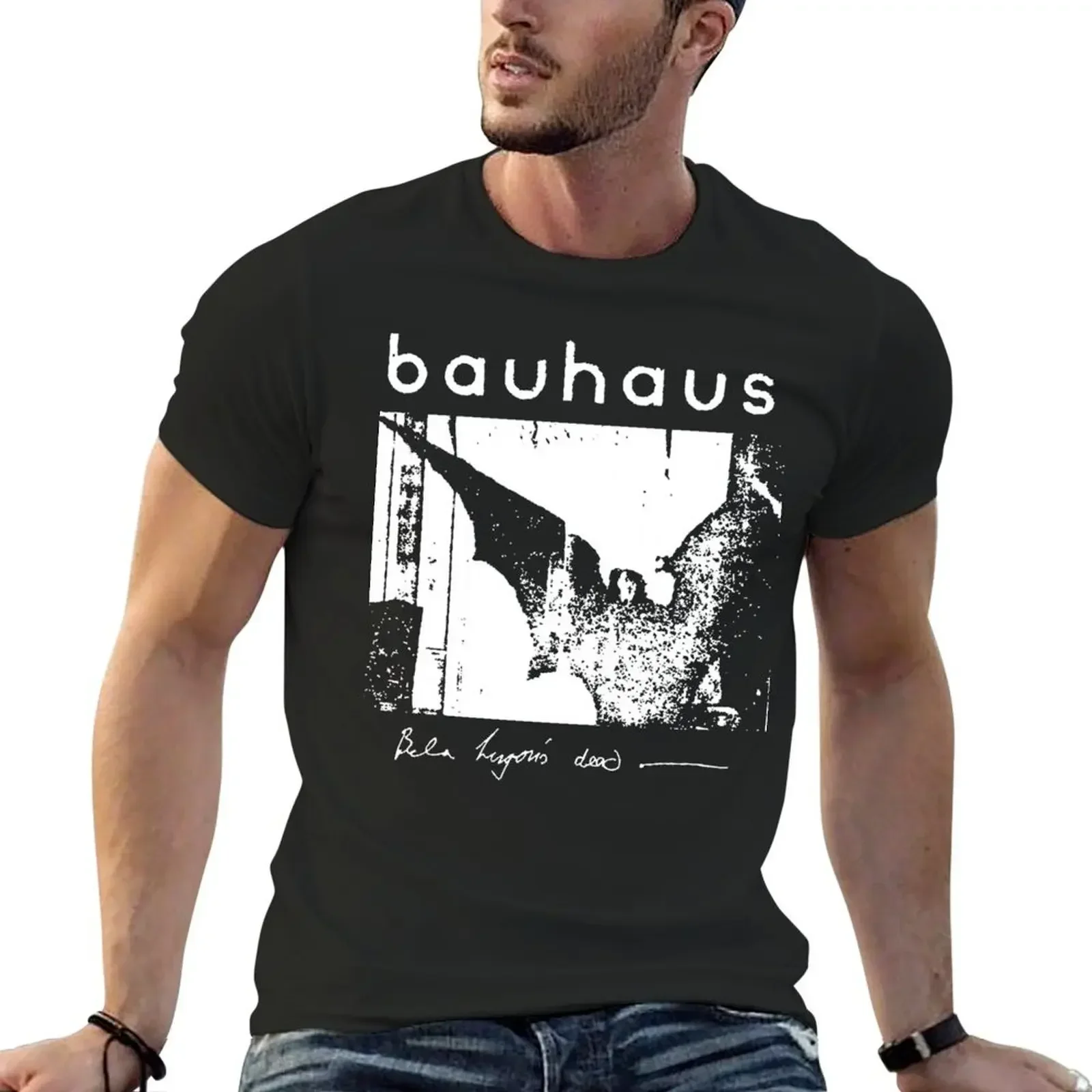 

Bauhaus Bat Wings Bela Lugosis Dead T-Shirt quick-drying cotton graphic tees shirts graphic tee custom shirt Men's t shirts