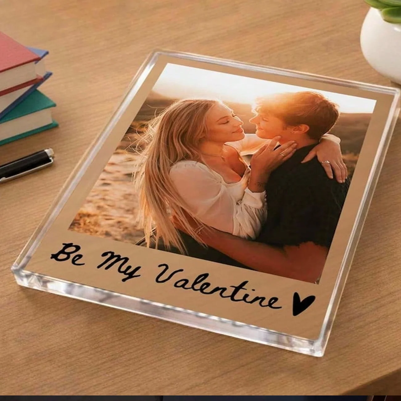 1 Custom Acrylic Plaque – Customizable with Photos; Birthday Gift for Friends, Women, Mothers, and Grandmothers; Tabletop Orname