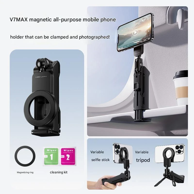 حامل هاتف الطائرة حامل الخلية المحمول المحمول السفر جبل مكتب الطيران طوي للتدوير Selfie عقد مقعد القطار الدعم