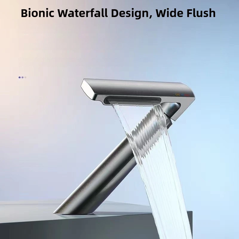 

Waterfall Mouth Basin Faucet Washbasin Upper Basin Bathroom Kitchen Pull Faucet