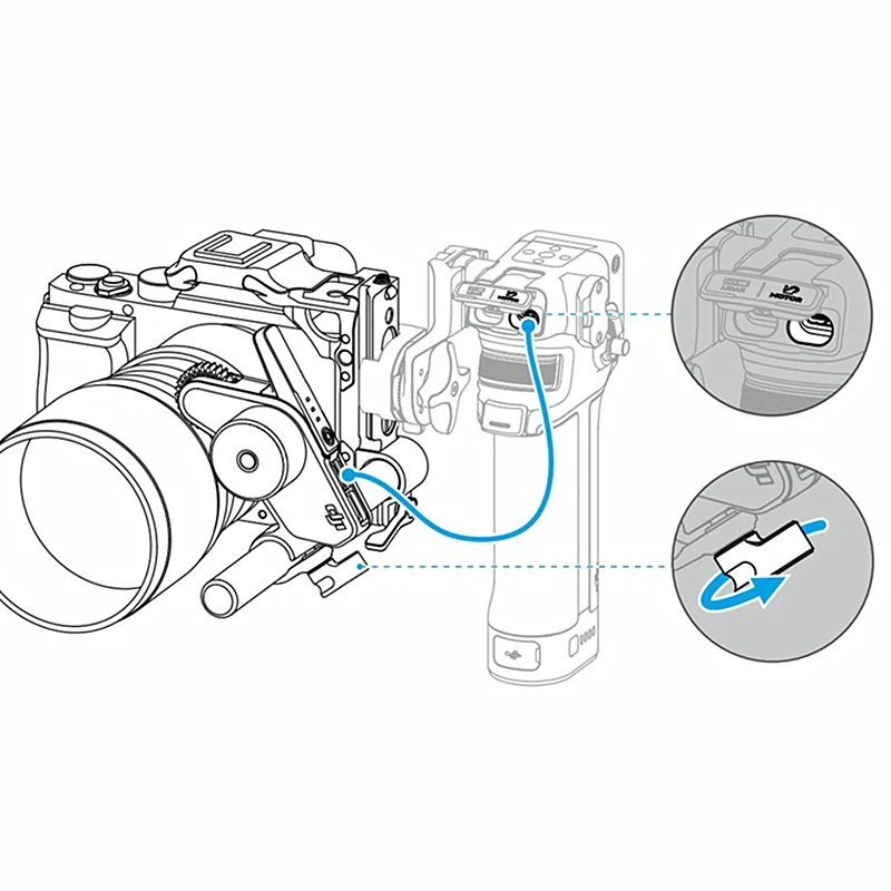 Focus Pro USB-C Control Cable for DJI Grip & LiDAR Motor Canon Nikon Sony Camera