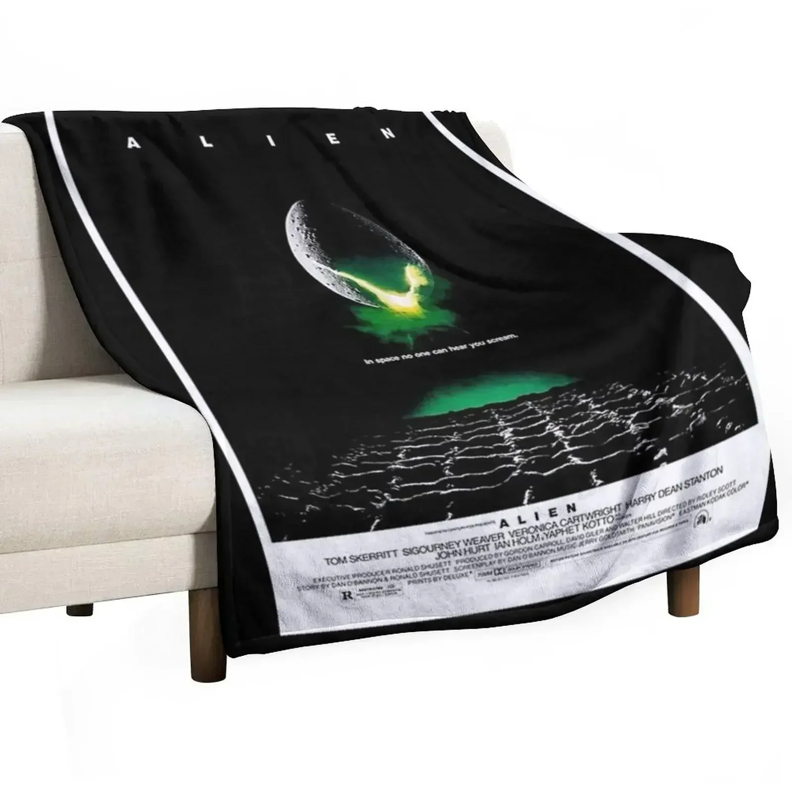 

Alien (1979) Throw Blanket Soft Plush Plaid Hairys Summer Blankets