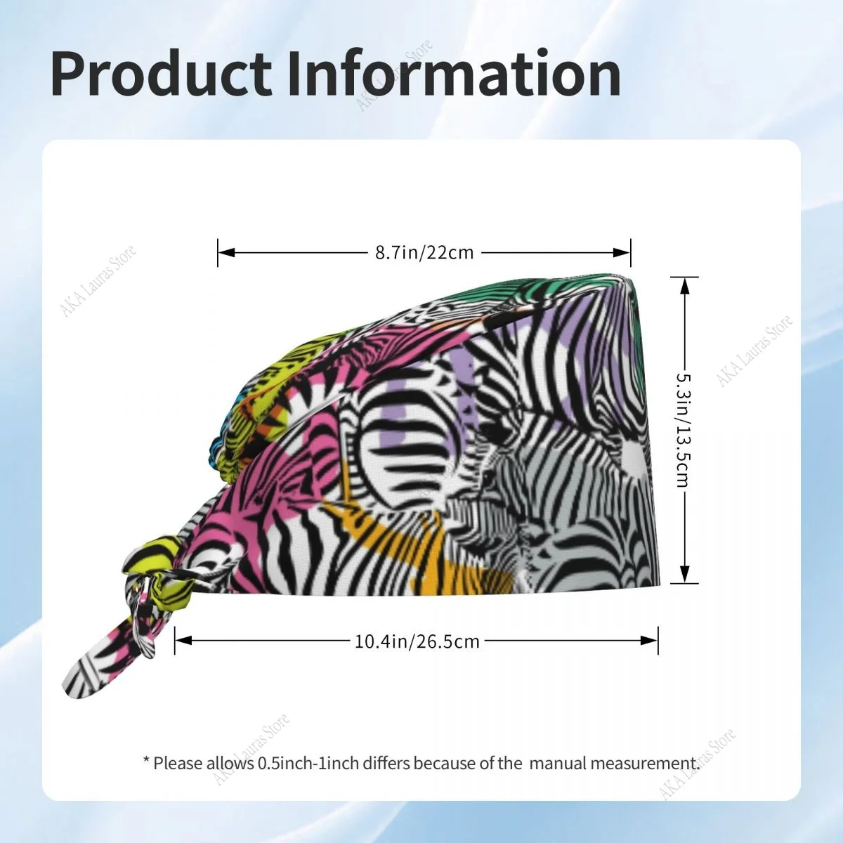 Hurtownia Zebra z dzikimi zwierzętami sylwetka kapelusz czyszczenie czapka robocza zabawny Salon czepek pielęgniarski męski kapelusz chirurgiczny czepki do szorowania