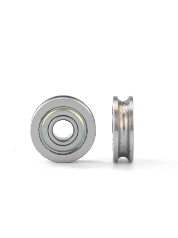 1Pc 4 * 13 * 4mm U-groove bearing pulley with a diameter of 1mm steel wire suspension pulley 604UU groove pulley