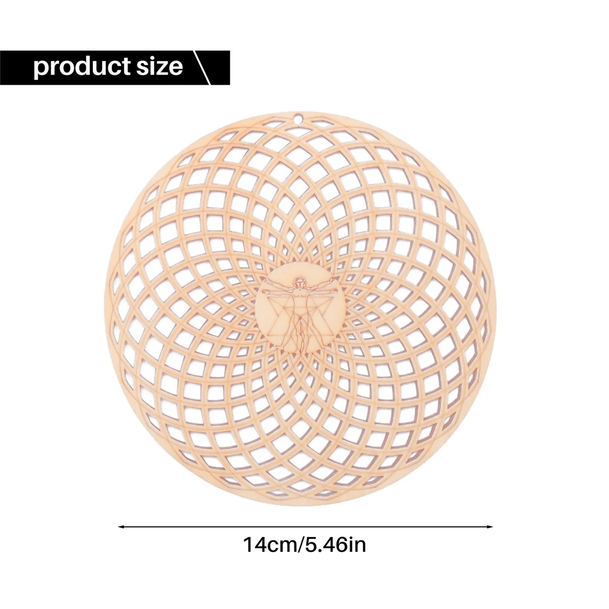 8Pack 14cm Wooden Wall Sign Flower of Life Shape Coaster Wood Wall Art DIY Coaster Geometry