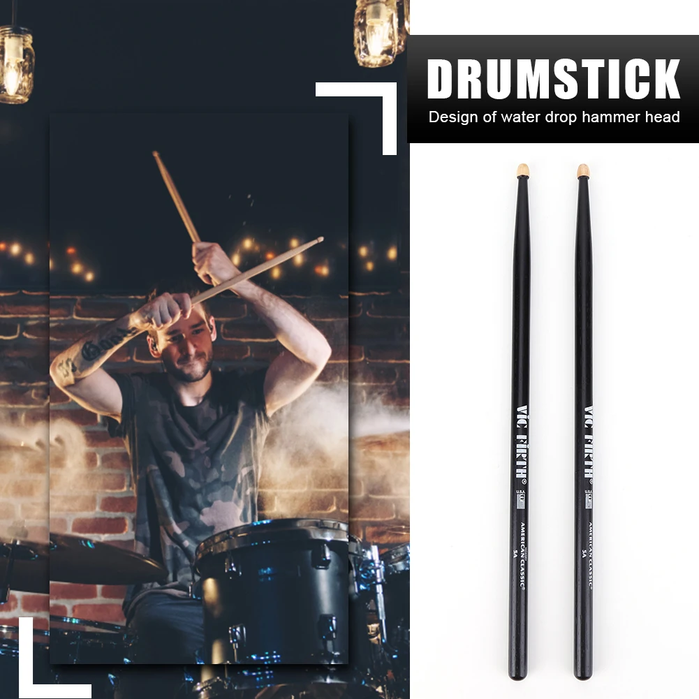 1 Pair 5A Drum Sticks Classic Maple Wood Drumsticks Professional Colorful Drum Stick Percussion Instrument Accessories Drum Set