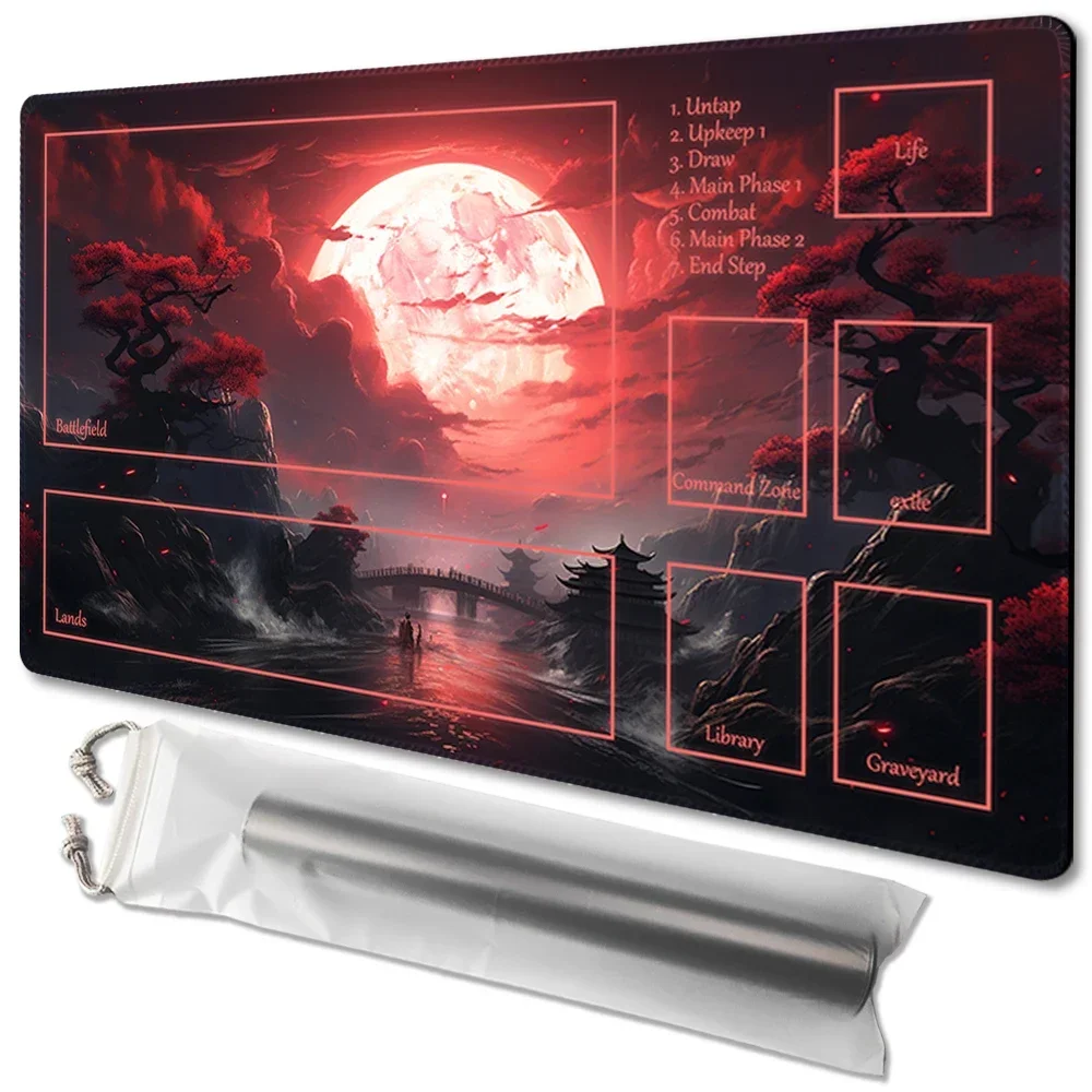 

Secrets Blood Moon - настольная игра MTG Playmat, игровой коврик, размер 60X35 см, совместимый с TCG