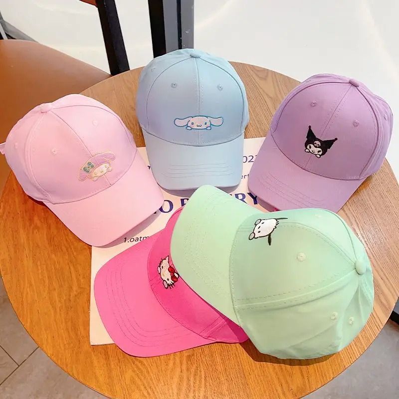 

Sanrio Authentic Cap Kuromi Children's Baseball Cap Summer Sunshade Baseball Cap Cinnamoroll Boy Girl Cute Sun Protection Hat