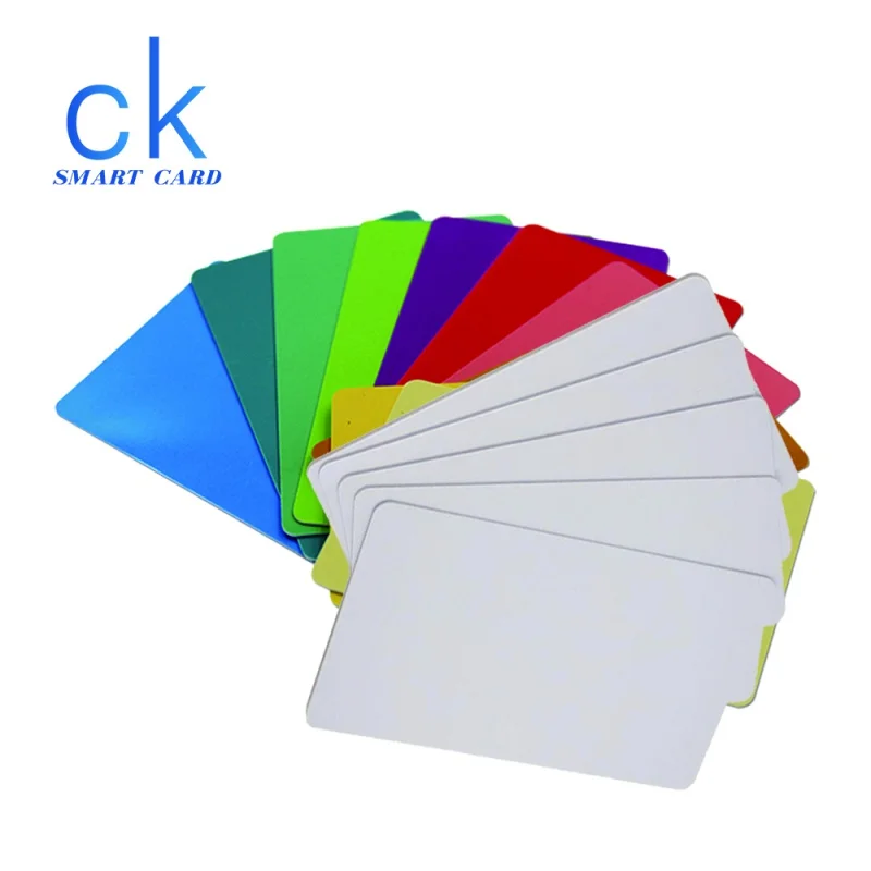 

100pcs a lot Multicolor Printable Blank Inkjet Pvc Card Inkjet White Card For Printer