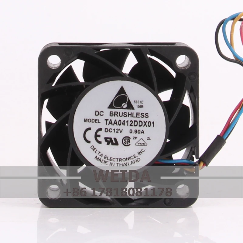 

TAA0412DDX01 Case Cooling Fan for DELTA 24V 48V DC12V 0.90A EC AC 40X40X20MM 4020 4CM 4-wire PWM Super Violence Heat Dissipation