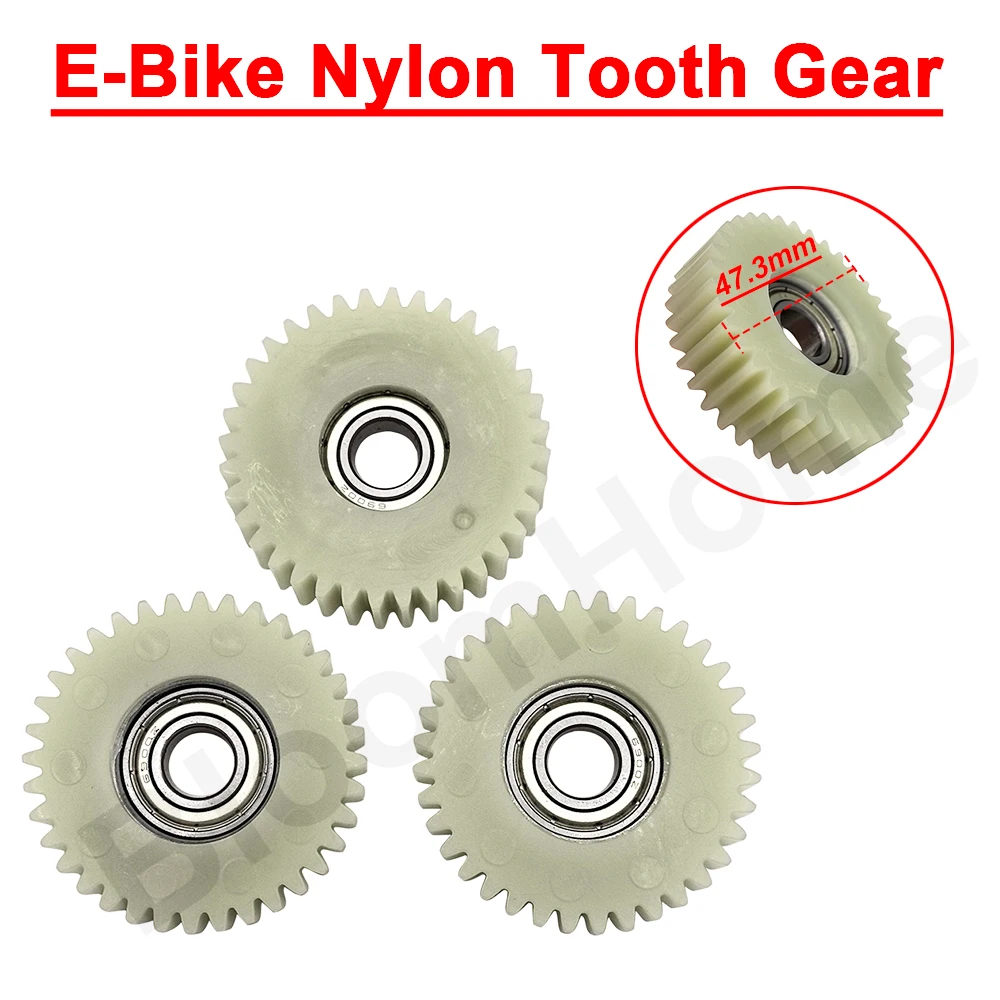 

47.3x13.5mm 36T Electric Bicycle Planetary Gears With 10mm 6900Z Bearings Wheel Hubs Bike Nylon Tooth Gear E-bike Accessories