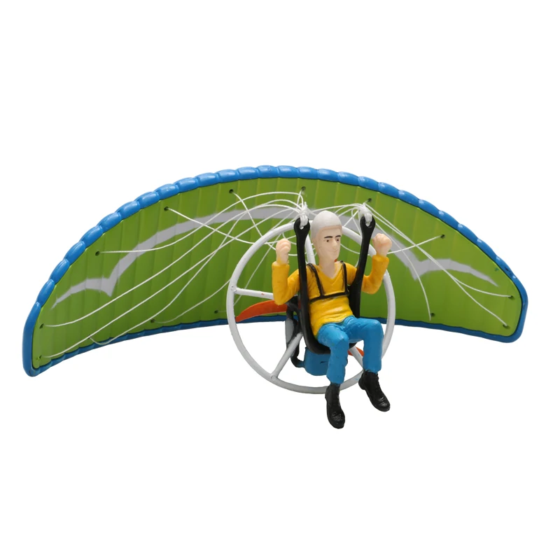 Mini Paramotor Model Paraglider Skydiver Rigger Parachute Ornament Decoration Handmade Paragliding Car Pendant Christmas Gift