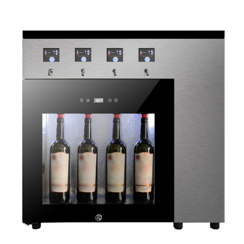 Commercial Electric Wine Preserver Compressor Refrigeration 4 Bottles Wine Dispenser