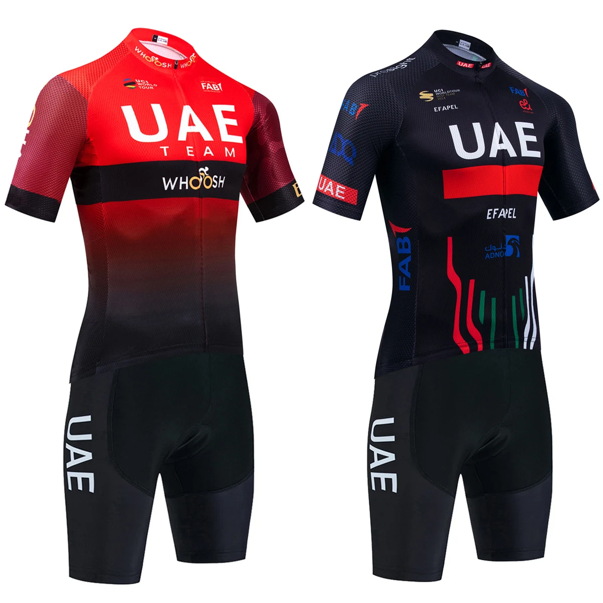 New 2025 Quick Dry Cycling Set UAE Team Bike Jersey Shorts Set Men Women Ropa Ciclismo Bicycle Riding Maillot Clothing