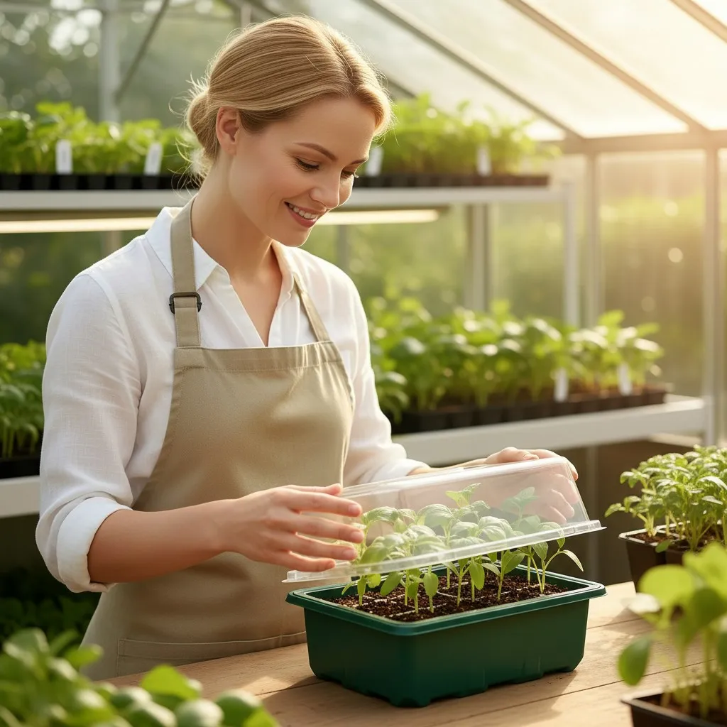 5/10Pack Seed Starter Tray Seedling Kits Plant Starter Kit with Humidity Dome and Base Indoor Greenhouse Mini Propagator