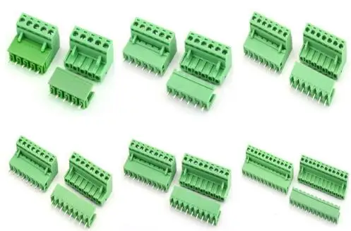 2EDG5.08 2/3/4/5/6/7/8/9/10/12Pin Straight Needle Terminal Plug Type 300V 15A 5.08mm Pitch Pcb Screw Terminal Block