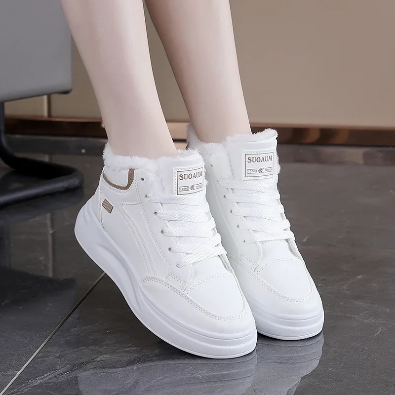 New Winter Women's Shoe Fashion Plush Keep Warm Casual Shoes Designer Platform Boots for Woman Comfort Sneakers Zapatillas Mujer