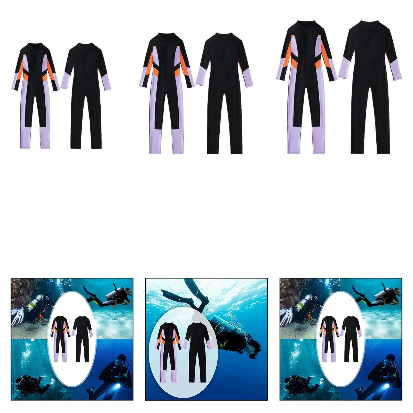 Women Wetsuit Lightweight Diving Suit for Paddling Boating Swimming Water Sports