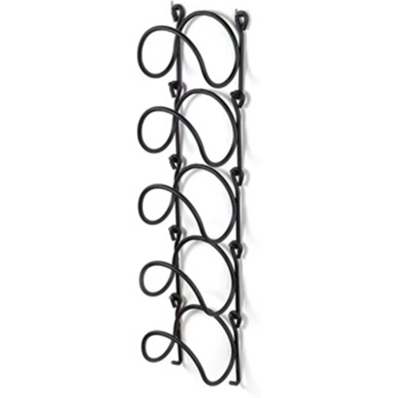 Iron Bathroom Towel Rack Wall-Mounted Wine Rack Multifunctional Storage Shelf with Multiple Layers Towel Rack