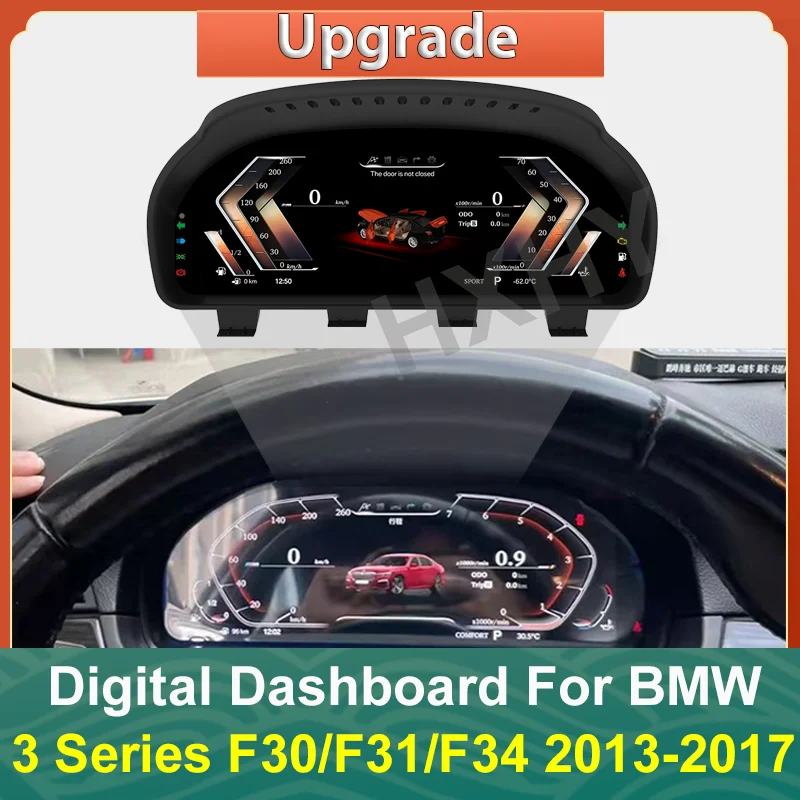 

Car LCD Digital Cluster Virtual Cockpit SpeedMeter Dash For BMW 3 Series F30 F31 F34 F35 2013-2017 Screen Instrument Panel Unit