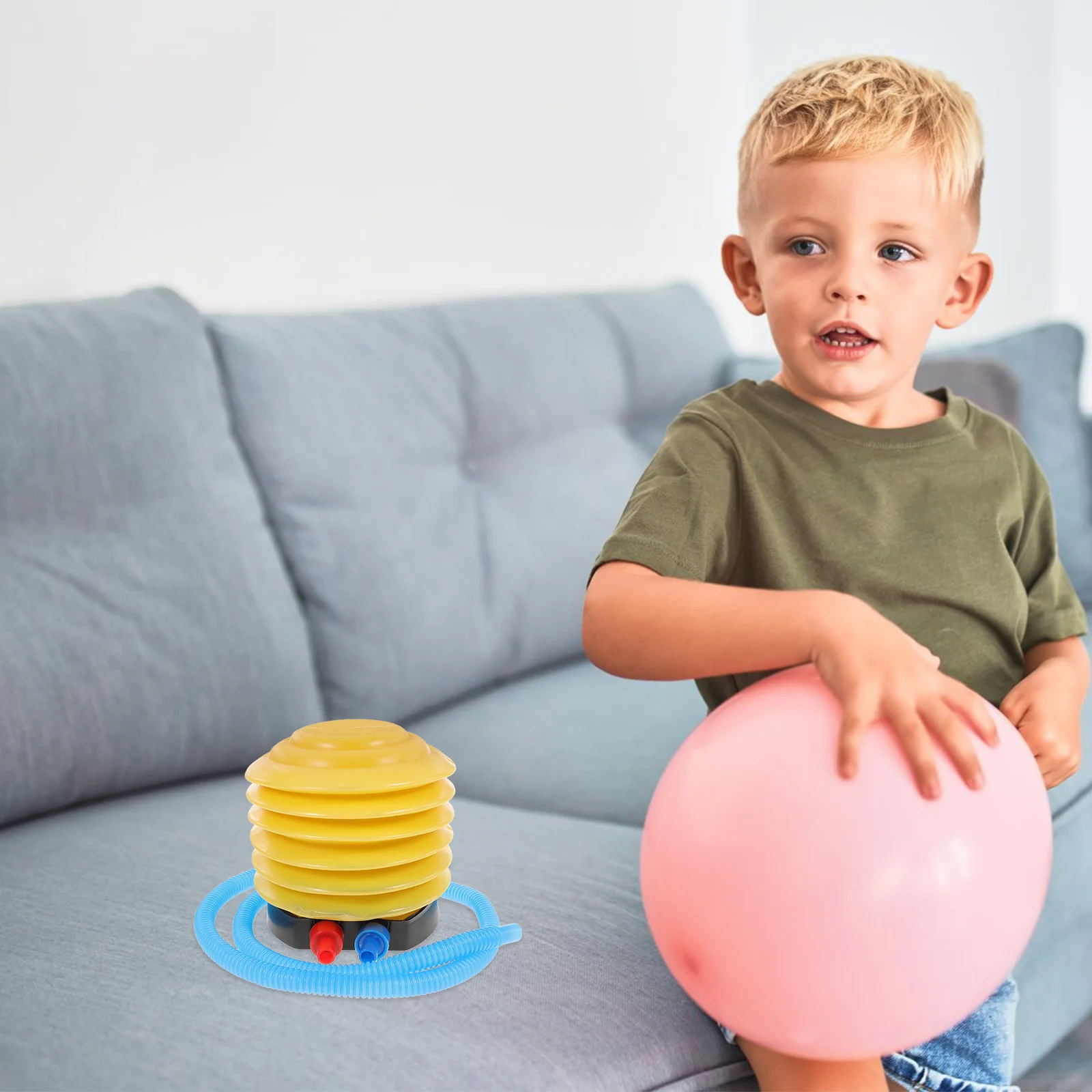 4 pçs bomba de pé inflação portátil bola balão barco ar pneu exercício colchão inflável